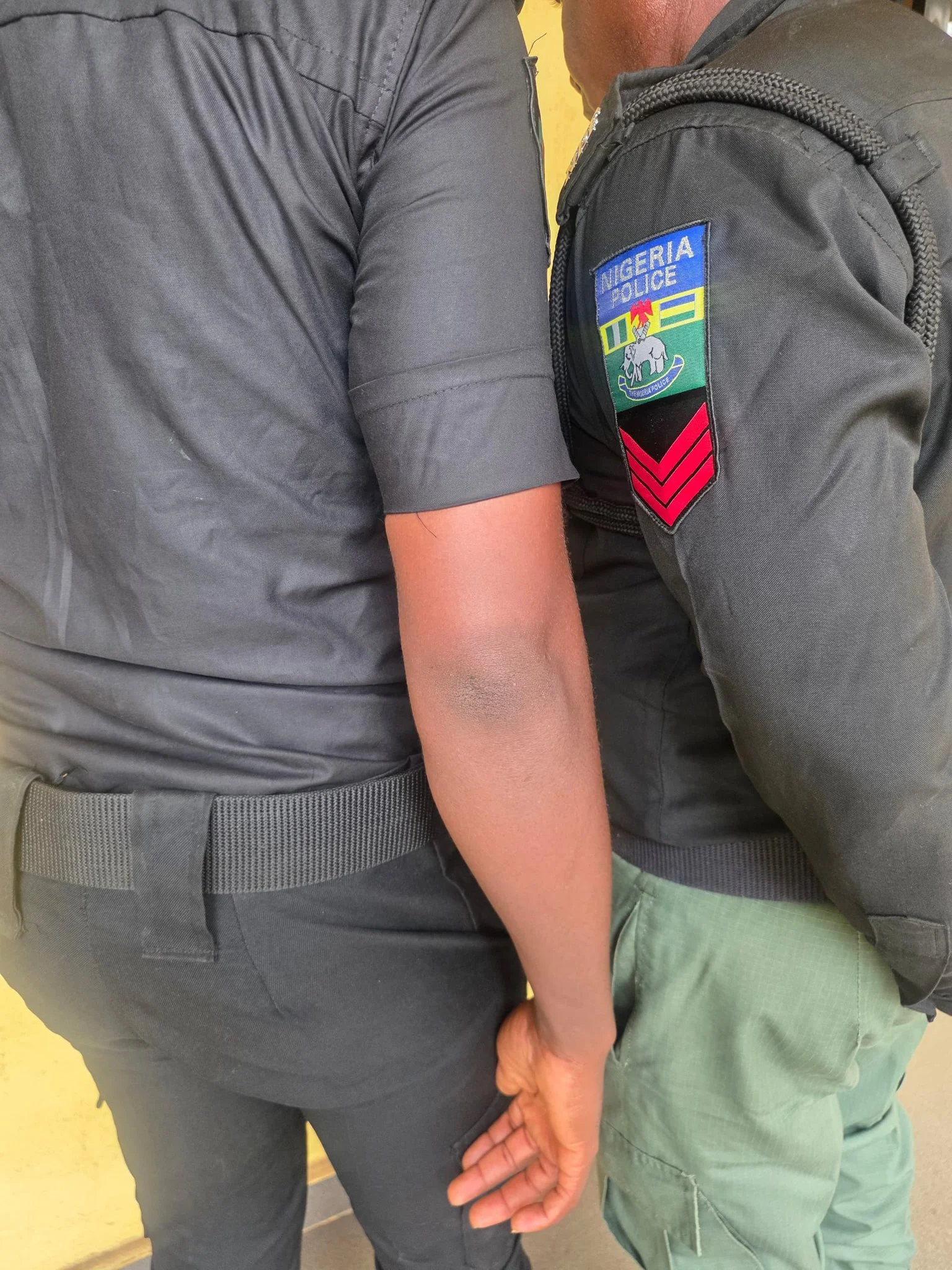 The demoted inspector and a corpora. Photo credit: Delta command